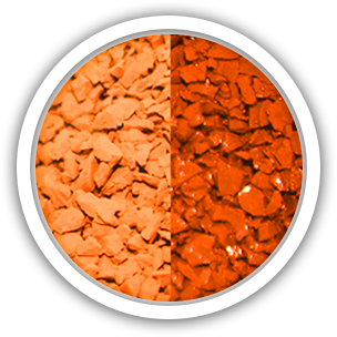 Бесшовное наливное покрытие "Cпортматик Оранжевый"
